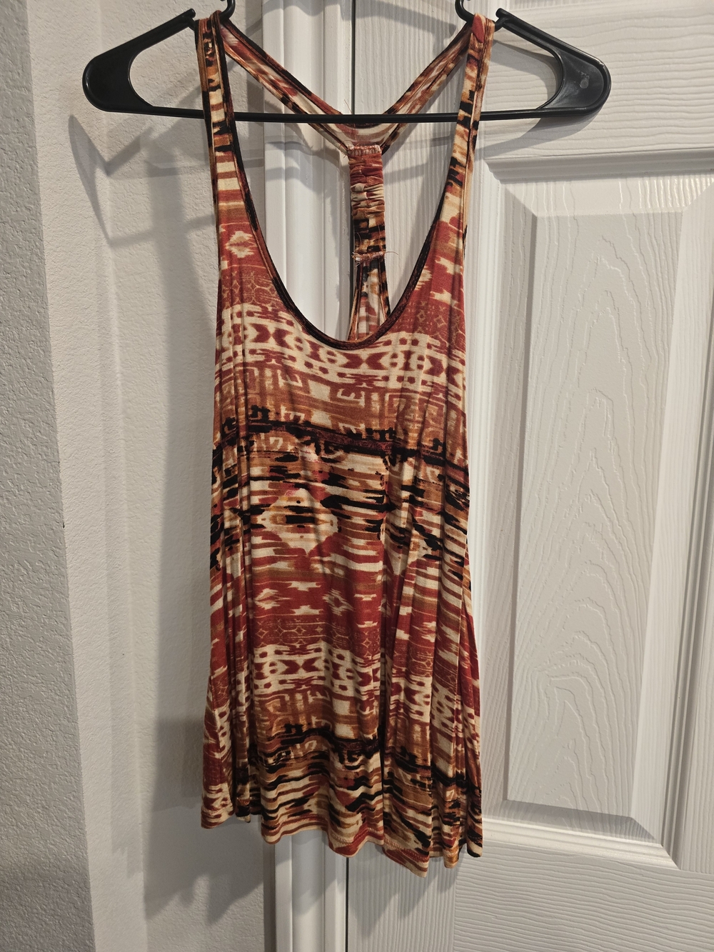 Body Central Rust Multi Boho Racerback Tank